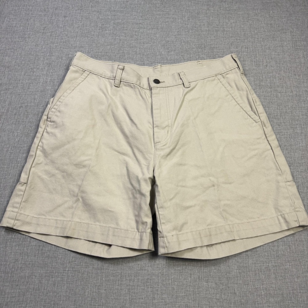 Patagonia Stand Up 7" Canvas Shorts Mens 36 Beige Organic Cotton Outdoor Outdoor